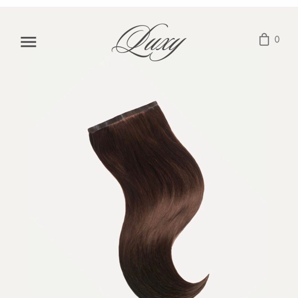 Seamless clip in hair extensions from Luxy